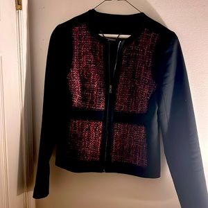 Beautiful black jacket red purple designed by Trina Turner